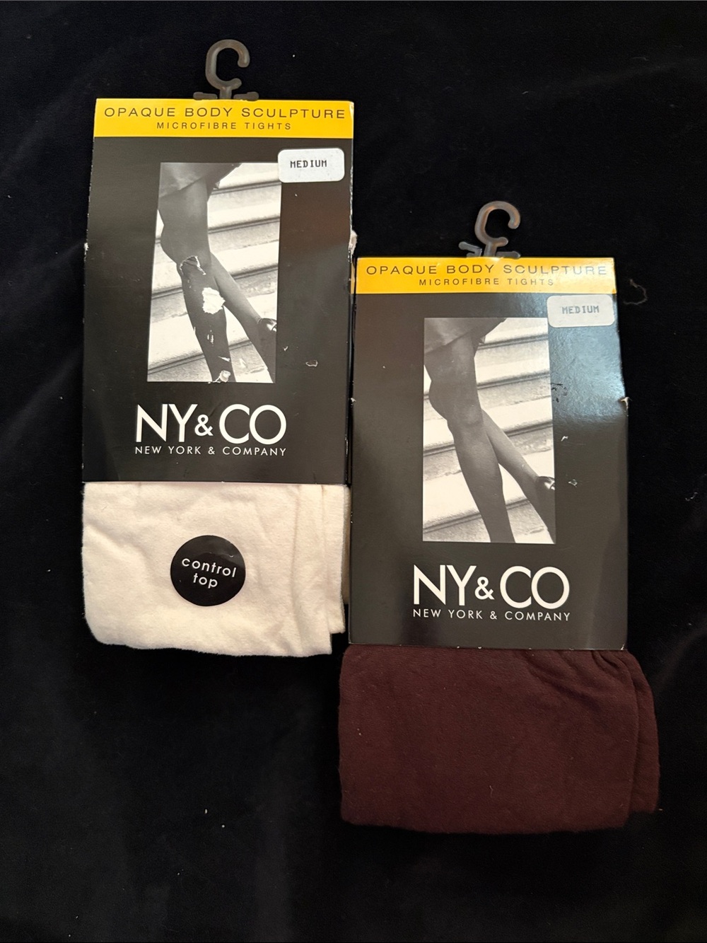 NWT New York & Company Women’s Microfibre Opaque Body Sculpture Tights